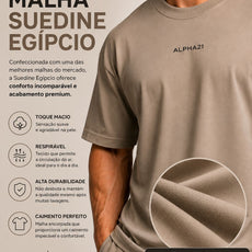 Camisa Oversized Pano Egípcio ALPHA21 | Suedine