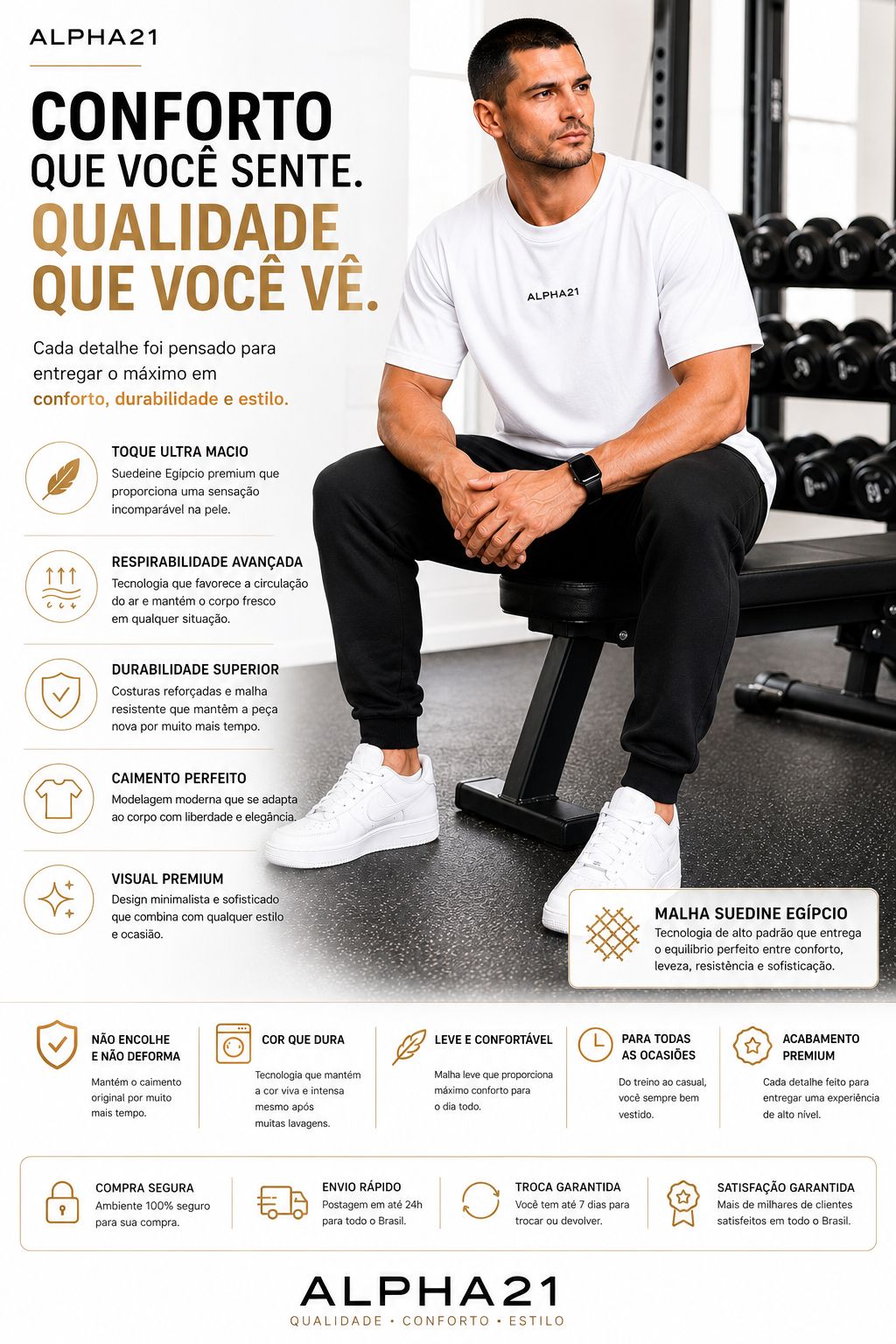 Camisa Oversized Pano Egípcio ALPHA21 | Suedine