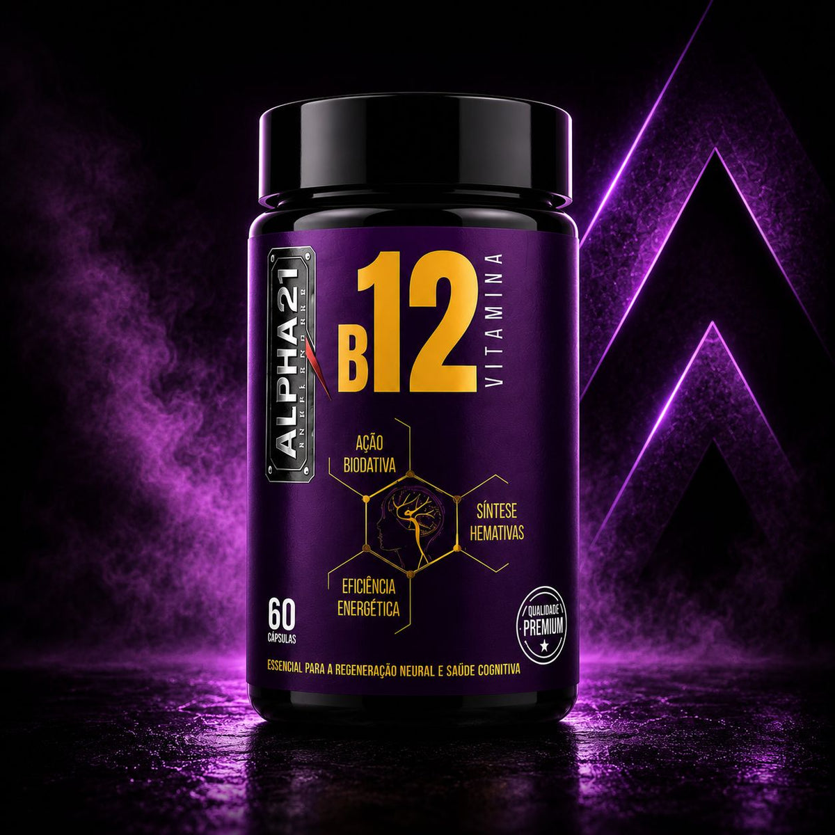 B12 Metilcobalamina ALPHA21 – Suporte Energético Premium