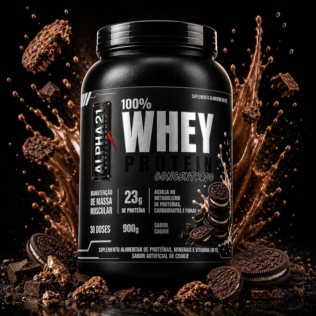 Whey Protein ALPHA21 Kit Trio – Síntese Muscular e BCAAs