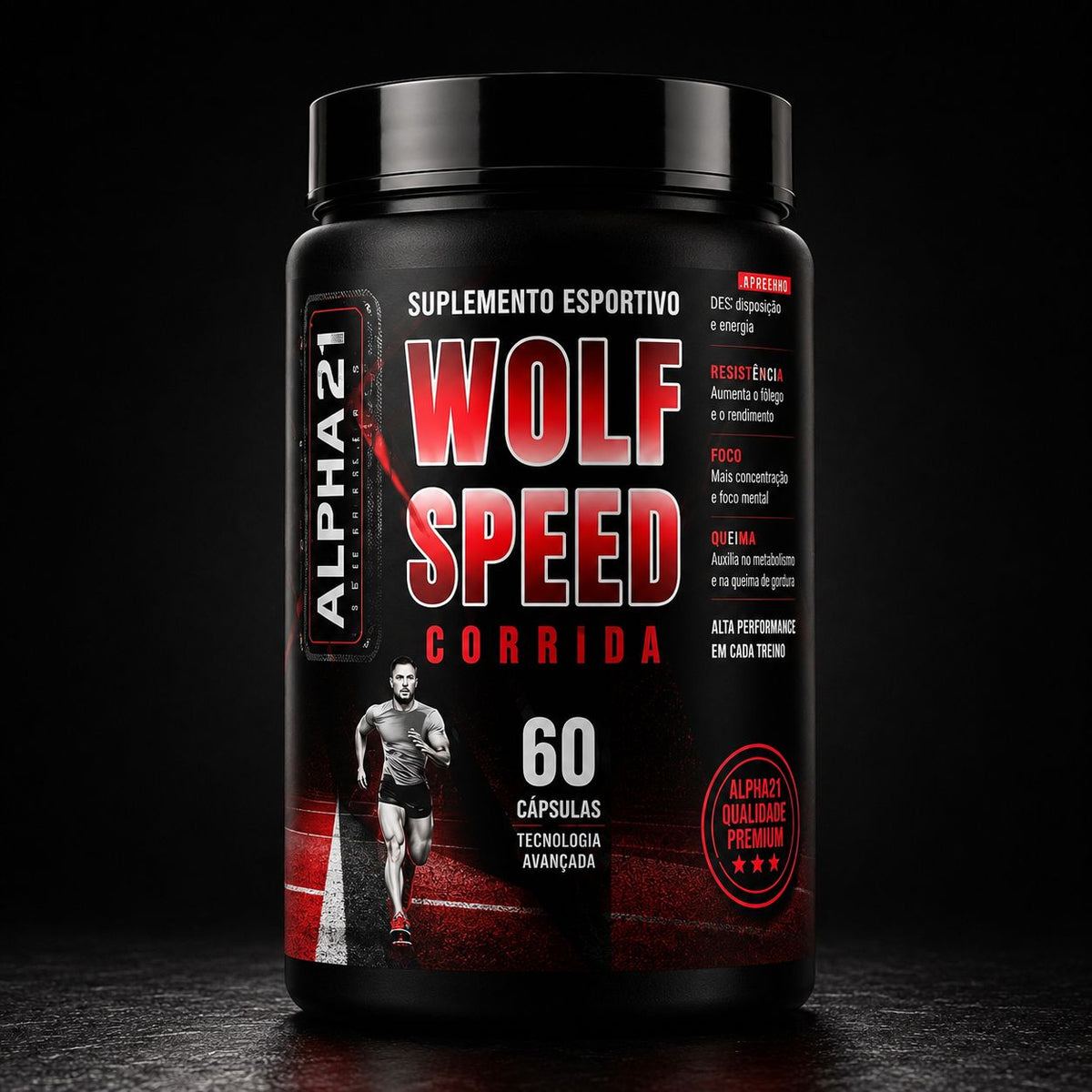 Cápsulas ALPHA21 WOLF SPEED – performance e endurance para corredores