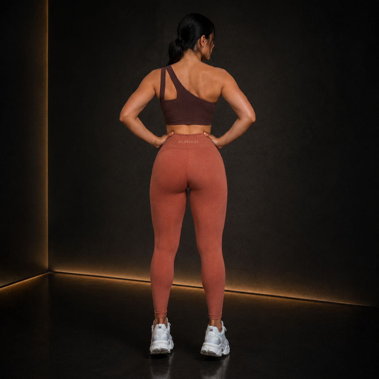 Conjunto Fitness Bicolor Feminino ALPHA21 | Performance Premium