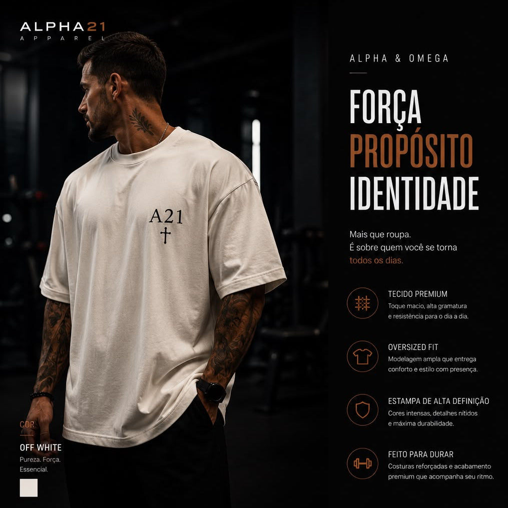 Camisa Oversized ALPHA21 Premium | Lifestyle & Streetwear