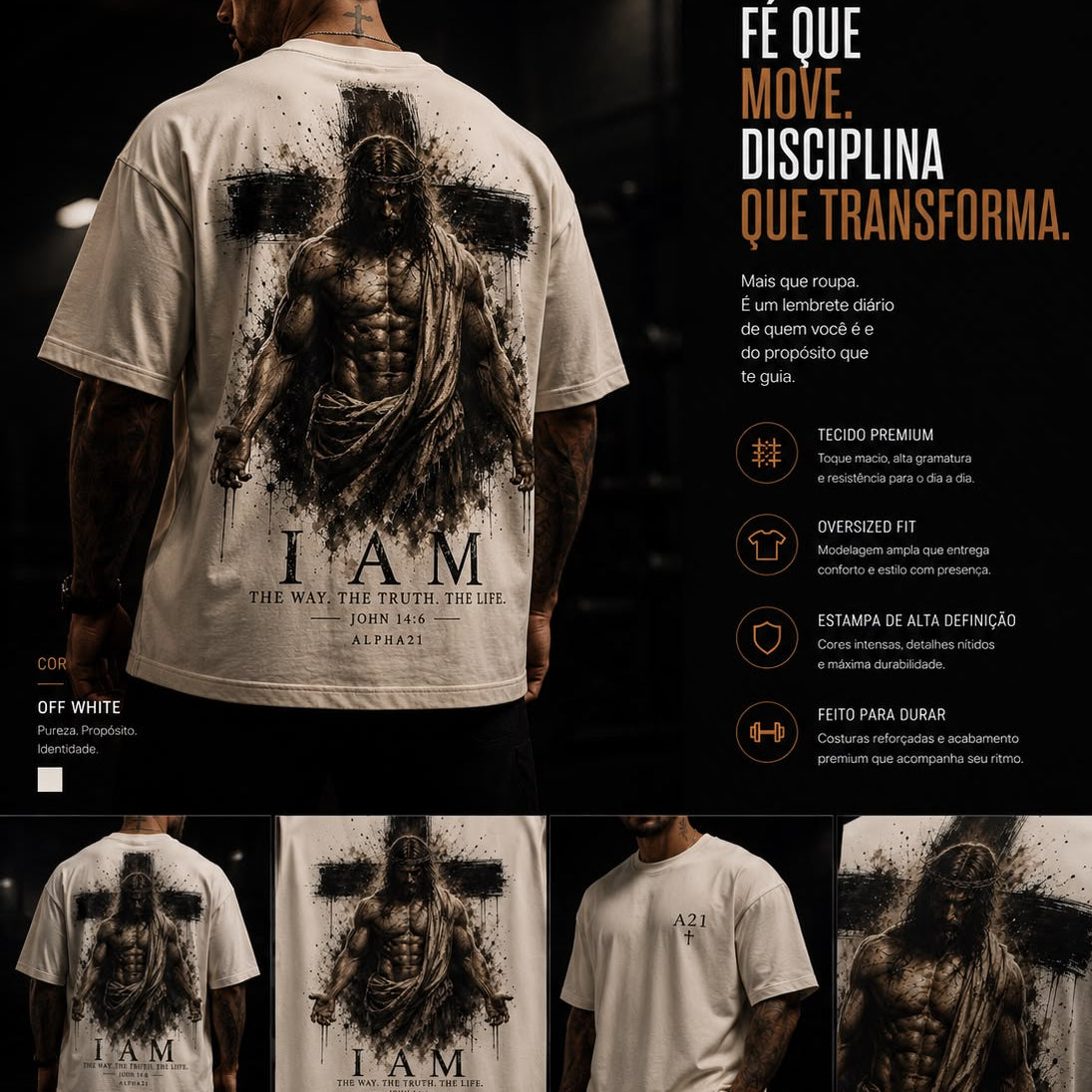 Camisa Oversized ALPHA21 Premium | Lifestyle & Streetwear