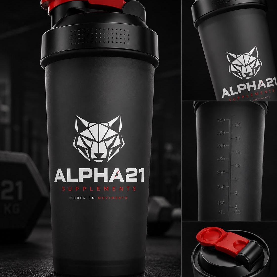 Garrafa Shaker ALPHA21