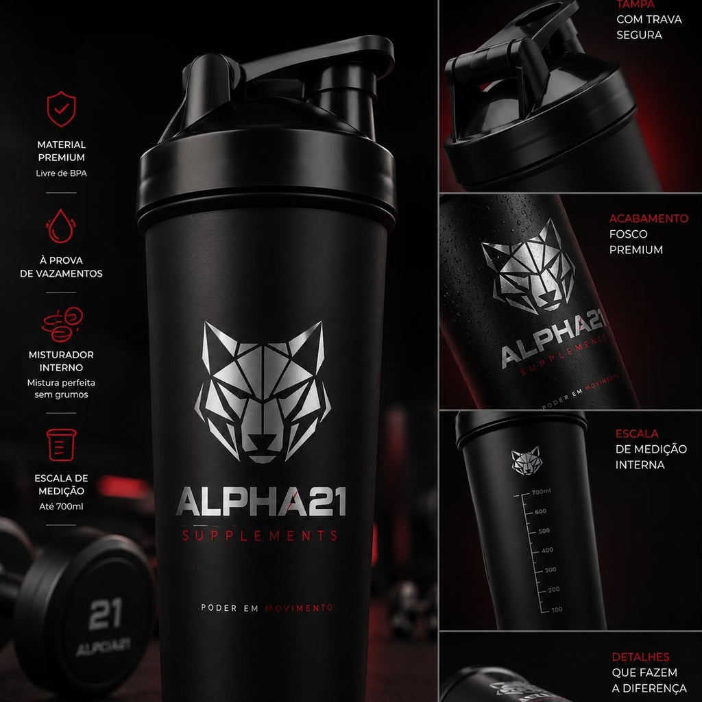 Garrafa Shaker ALPHA21