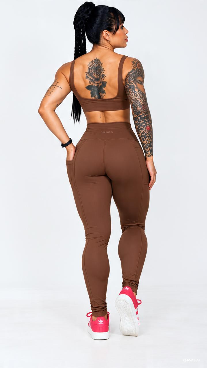 Conjunto Fitness Feminino Top e Legging ALPHA21
