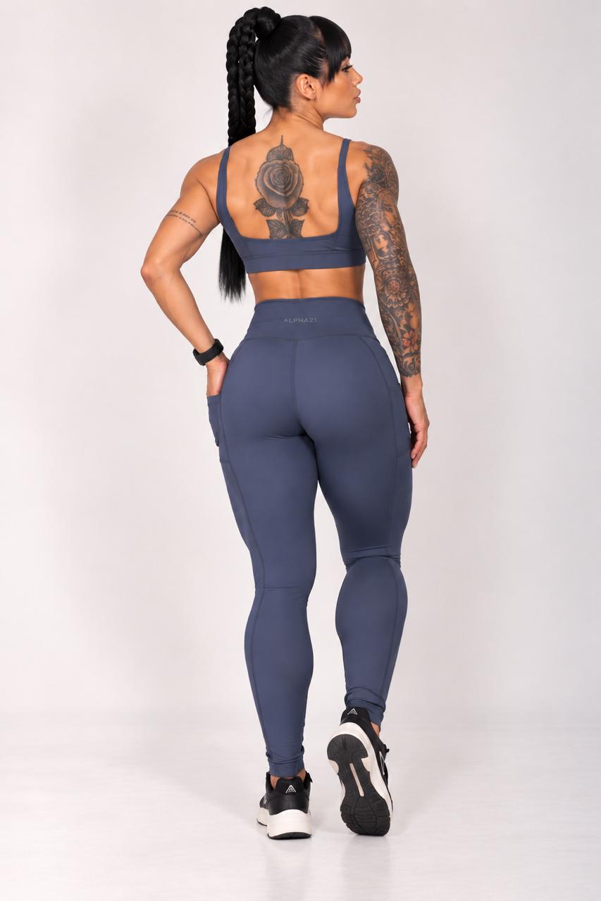 Conjunto Fitness Feminino Top e Legging ALPHA21