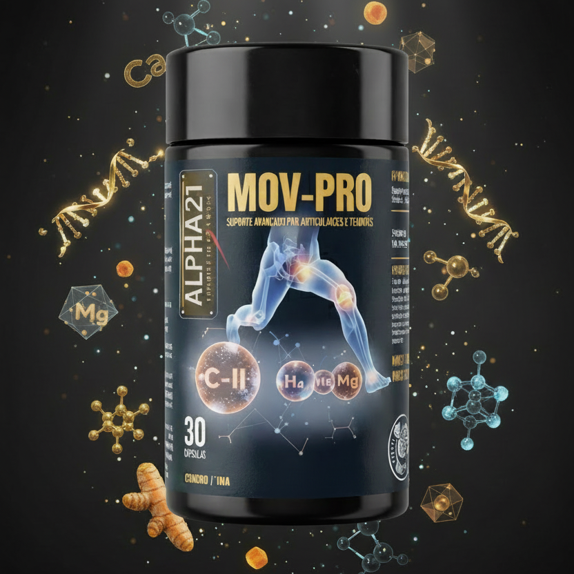 MOVE PRO ALPHA21 suplemento alimentar para articulações com colágeno tipo II, magnésio, vitamina D3 e K2