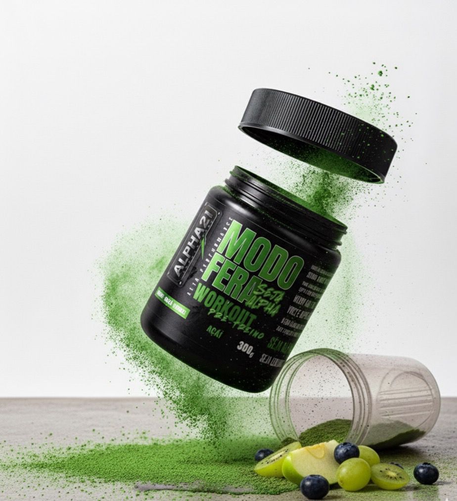 PRÉ-TREINO MODO FERA MAÇÃ VERDE – ALPHA21 SUPPLEMENTS ⭐️⭐️⭐️⭐️⭐️ (3401 avaliações)