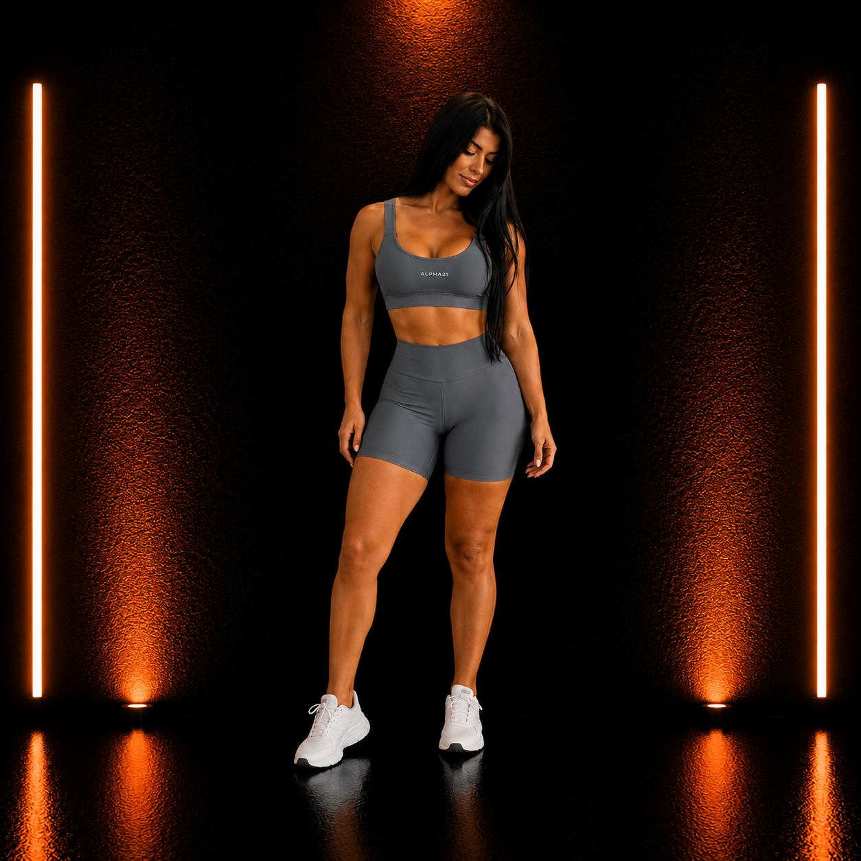 Conjunto Fitness Feminino ALPHA21 | Short e Top Premium