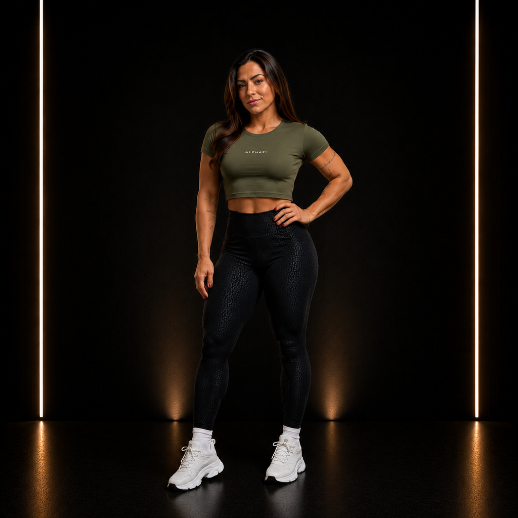 Cropp Fitness Feminino ALPHA21 | Suporte Premium