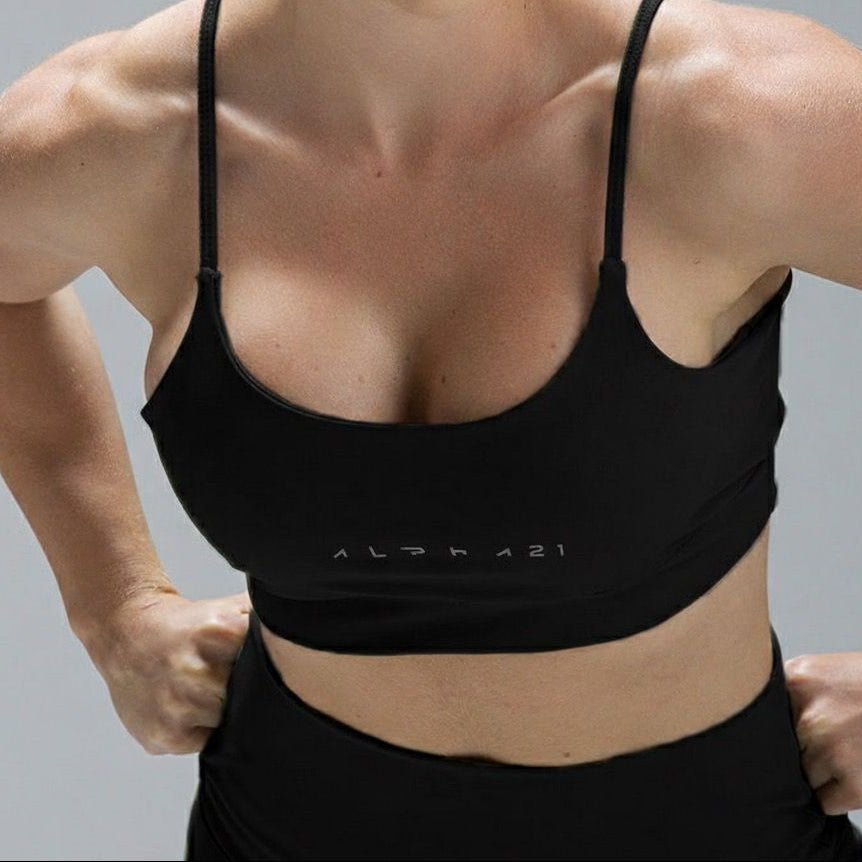 TOP FEMININO PRETO ALPHA21 — PERFORMANCE E ESTILO 🖤 | 8.354 avaliações ⭐⭐⭐⭐