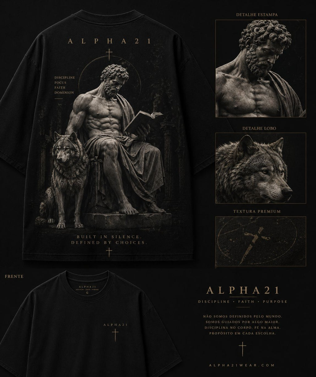 Camisa Oversized ALPHA21 Premium | Lifestyle & Streetwear