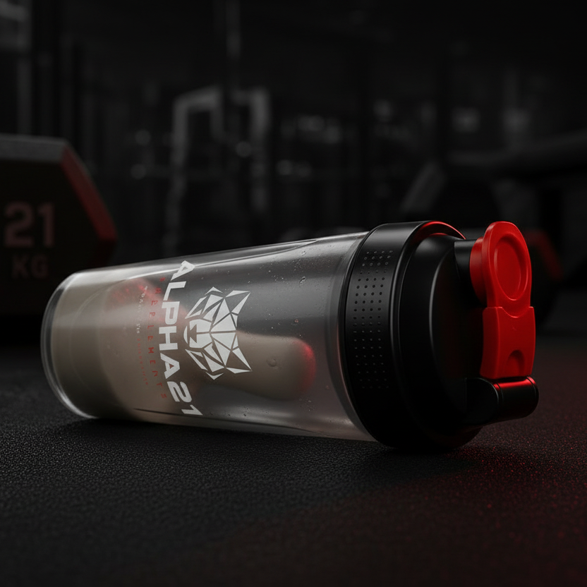 Garrafa Shaker ALPHA21 Deitada