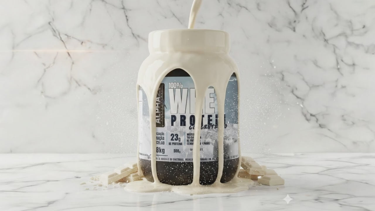 Whey Protein ALPHA21 Leite em Pó 900g - Suplemento proteico concentrado com 24g de proteína, BCAAs e aminoácidos essenciais - Fabricado sob BPF ANVISA
