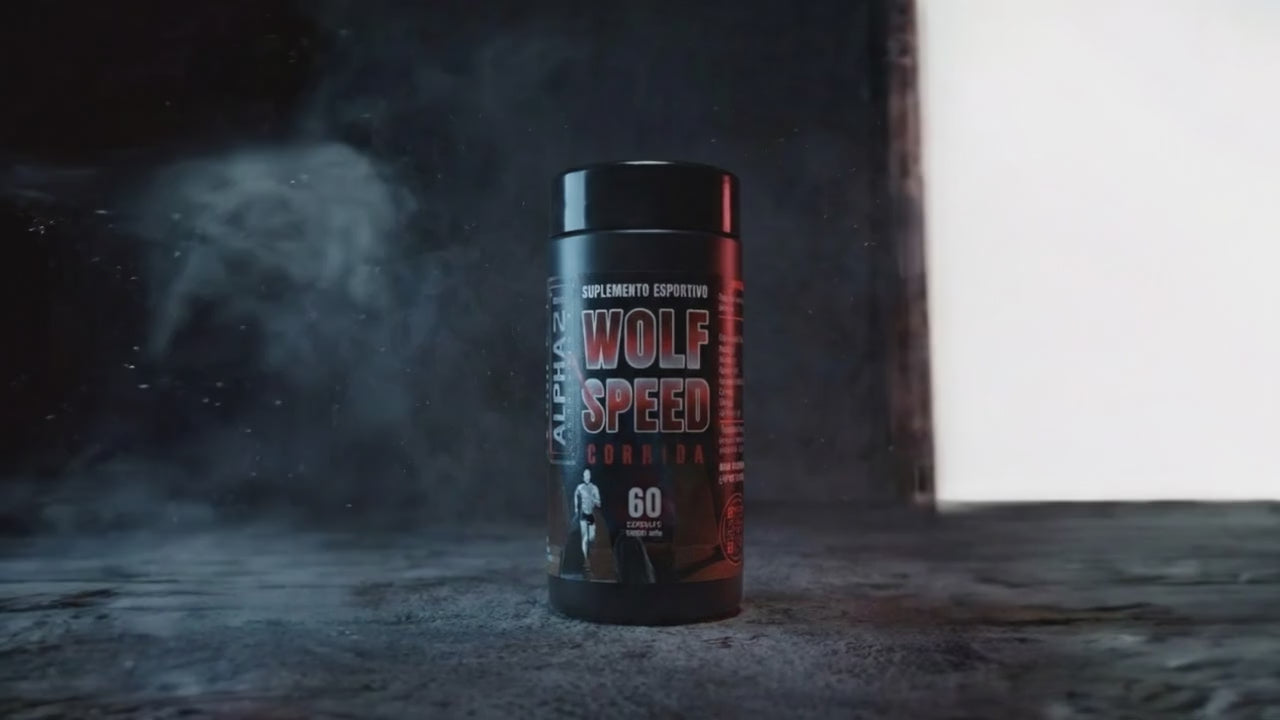 WOLF SPEED ALPHA21 – suplemento para corrida, endurance e resistência aeróbica, fabricado sob BPF/ANVISA