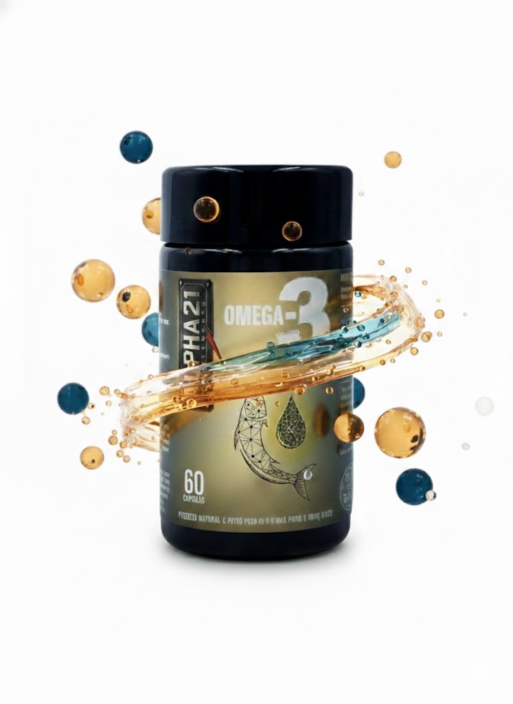Ômega 3 ALPHA21 60 Cápsulas – Suplemento Alimentar Premium