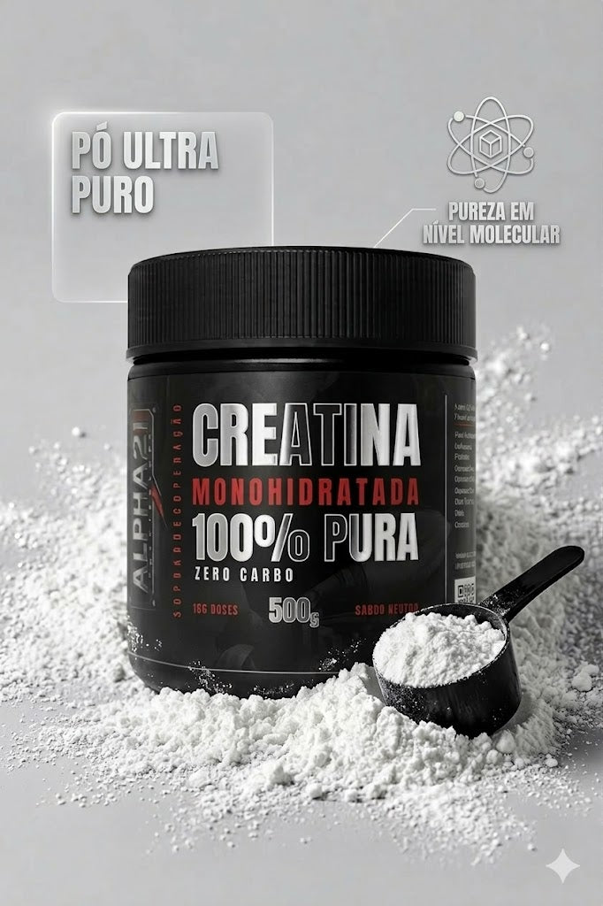 Creatina Monohidratada ALPHA21 – 300g 100% PURA