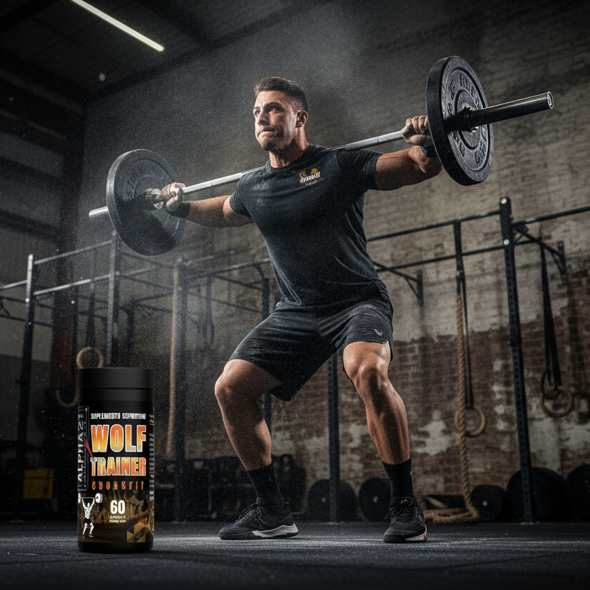 Suplemento Wolf Treiner Crossfit ALPHA21 com 60 cápsulas para performance e resistência em treinos intensos